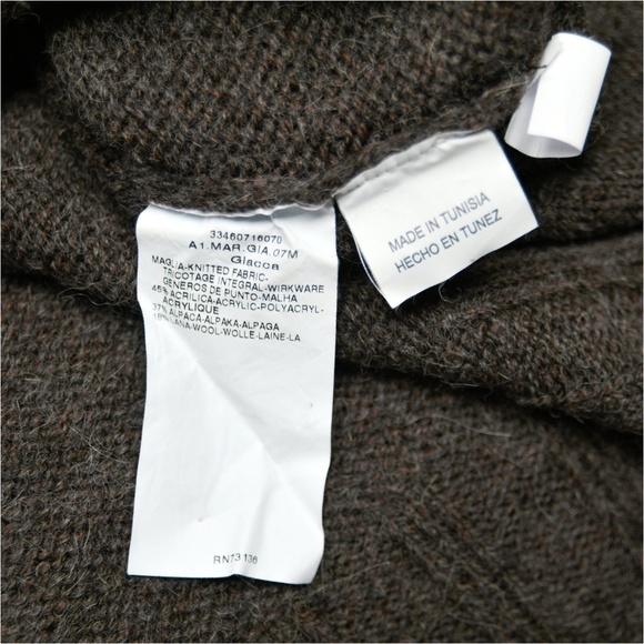 MARELLA Alpaca Wool Blend Box-Cut Coat Jacket Cardigan Snap Closure - Picture 9 of 9